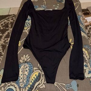 Black Long Sleeve Woman’s Bodysuit